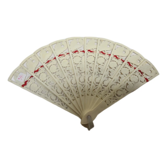 Art Nouveau Polish Celluloid Fan, 1930s For Sale