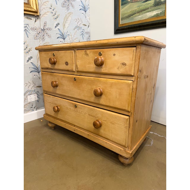 19th Century Pine Chest of Drawers For Sale - Image 12 of 12