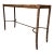 Vintage Faux Tiger Bamboo Wrapped Rattan Console Table For Sale