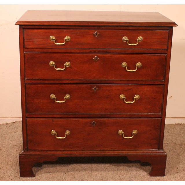 Small Mahogany Chest of Drawers, 18th Century For Sale - Image 12 of 12