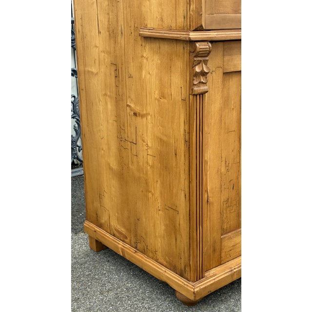 Pine Two Door Three Drawer Dresser Base For Sale - Image 12 of 15