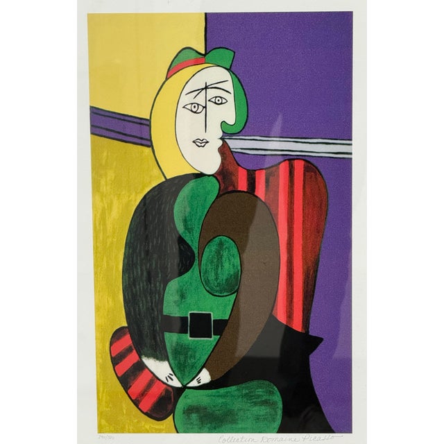 2010s Pablo Picasso Framed Limited-Edition “Untitled” Lithograph Edition 290 of 500 For Sale - Image 5 of 12