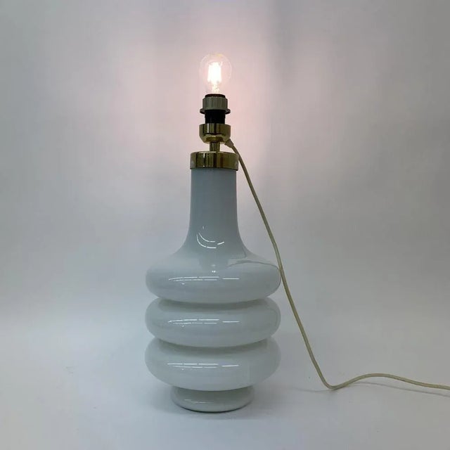 Mid-Century Illuminated Glass Floor or Table Lamp, 1970s For Sale - Image 4 of 9