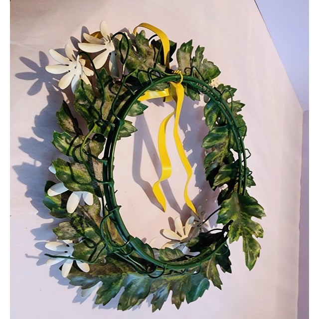 This vintage wreath was made by iconic home decor designer Petite Choses, whose whimsical pieces are known for their...