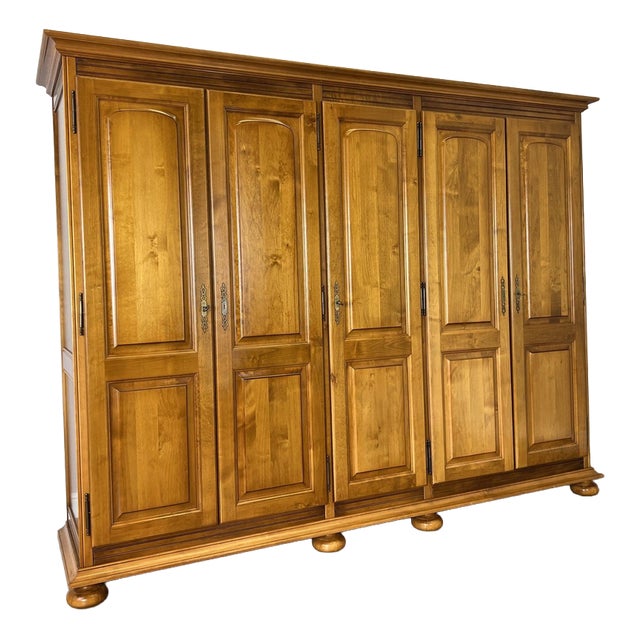Vintage French Style Wardrobe in Wood For Sale