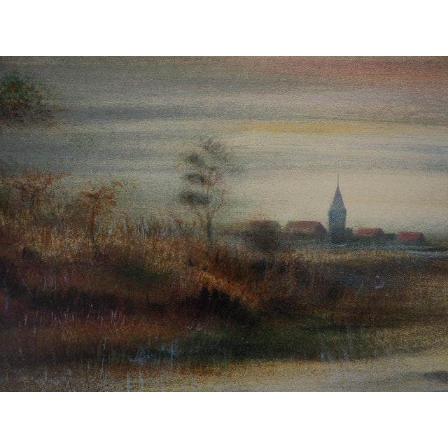 Bernard Charoy, Young Girl on a Bicycle, Lithograph For Sale - Image 5 of 7