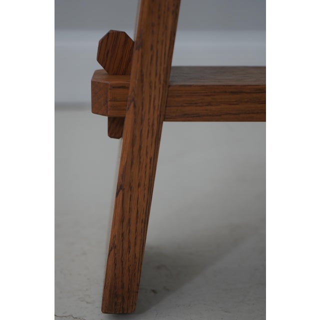 Mission Oak Bench Made Stickley Style Table For Sale - Image 9 of 16