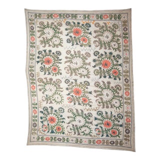 1960s/70s Suzani With Peach Color, Uzbekistan For Sale