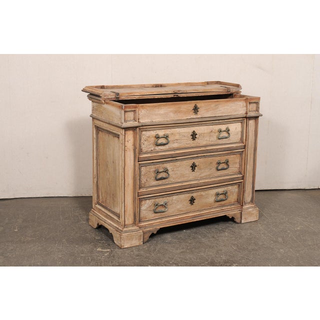 Italian 18th C. Chest W/ Lift Top Storage For Sale - Image 10 of 13