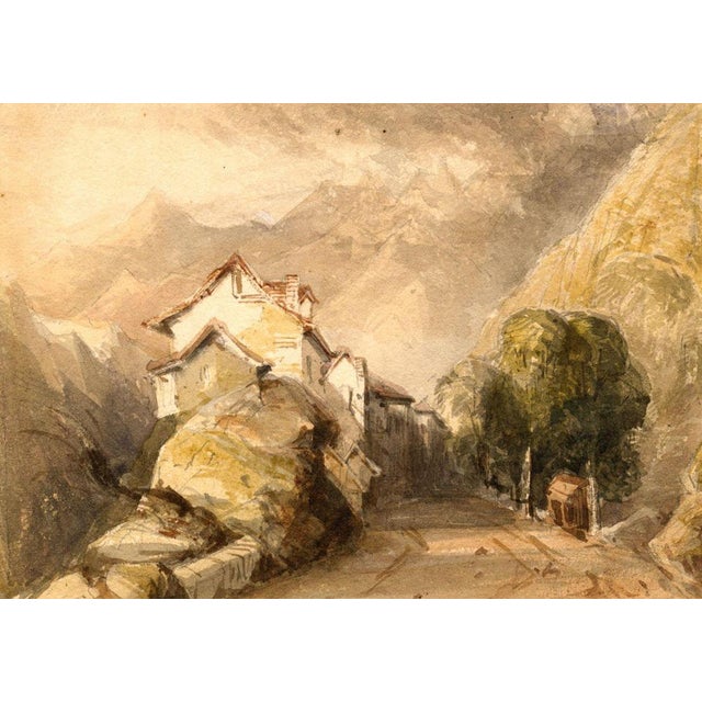 Thomas Miles Richardson Jr., Alpine Road, Mid 19th Century, Watercolour For Sale - Image 6 of 6