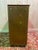 Traditional Brown Leather Notary Cabinet For Sale - Image 3 of 8