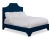 Modern Kit Queen Headboard, Navy Velvet For Sale - Image 3 of 5