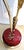 Rare Antonio Pavia Brass and Red Lacquered Wood Stork Floor Lamp Circa 1980s For Sale - Image 9 of 17