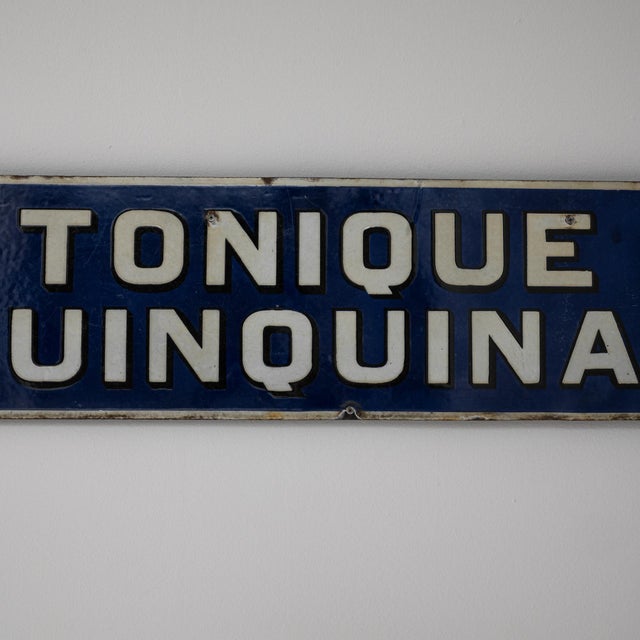 Brown 20th Century French Dubonnet Tonic Wine Metal Sign For Sale - Image 8 of 18