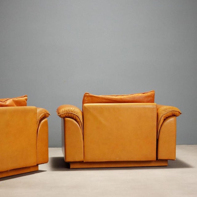 Leather Lounge Chairs, 1970s, Set of 2 For Sale - Image 11 of 14