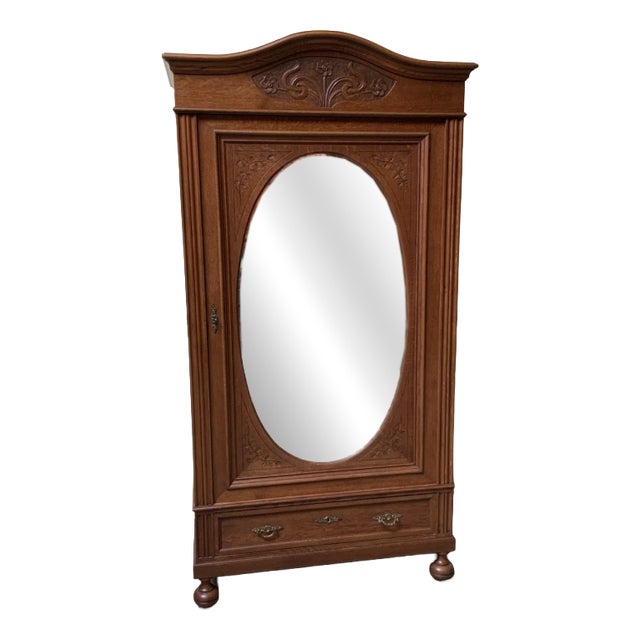 Antique Art Nouveau Linen Cupboard, 1910 For Sale