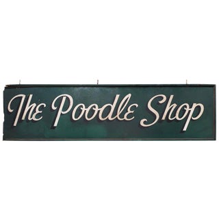 1950’s Vintage Poodle Shop Sign For Sale