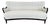 1940s Danish Modern Sofa by Alfred Christensen in Ivory Bouclé For Sale