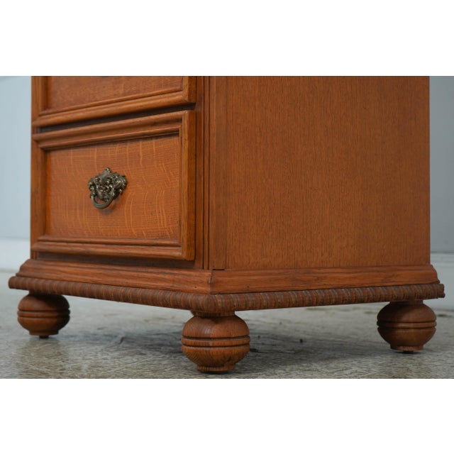 Lexington Oak Victorian Mansion 6 Drawer Lingerie Chest Semainier For Sale In Philadelphia - Image 6 of 16
