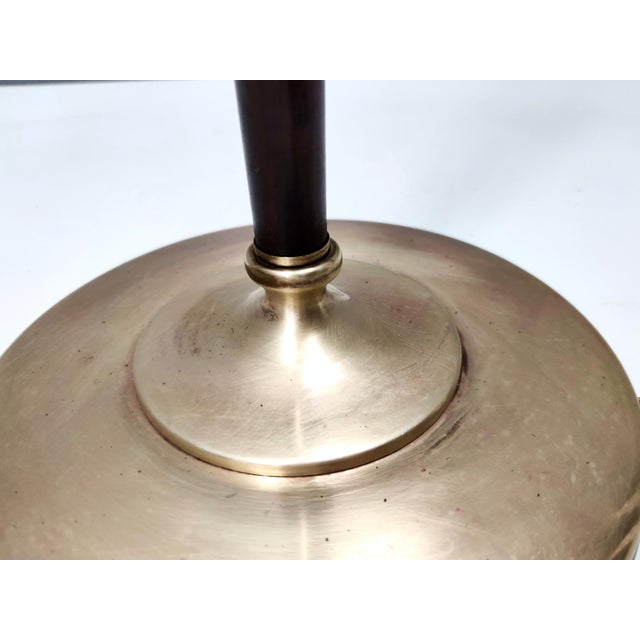 Vintage Italian Wood and Brass Floor Lamp, 1950s For Sale - Image 13 of 14