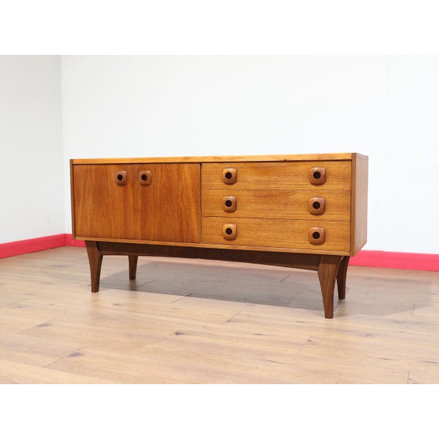 Mid 20th Century Mid Century Modern Vintage Teak Credenza Sideboard Danish Style For Sale - Image 5 of 13
