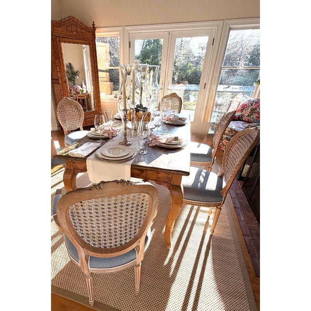 Italian Neoclassical Cane Back Chairs, Set of 6 For Sale - Image 12 of 14