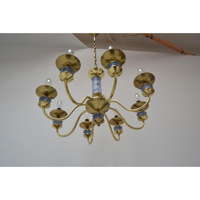 1970s Mid-Century Chandelier by Kamenicky Senov, Czechoslovakia, 1970s For Sale - Image 5 of 15