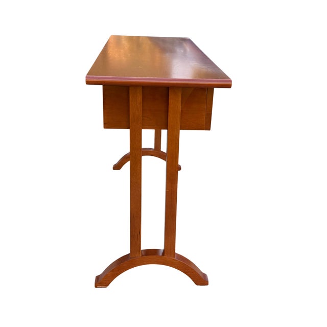 Wood Michael Graves Postmodern Console Table / Writing Desk For Sale - Image 7 of 13