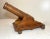 Up for sale is a rare antique handmade Folk Art model cannon sculpture. It's beautifully carved with intricate stylized...