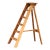 19th Century French Rustic Pine Folding Six-Step Ladder For Sale