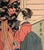 "Toy Horse Dance" Japanese Woodblock Triptych With Beauties and Mt Fuji by Utagawa Toyohiro For Sale - Image 4 of 10