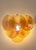Mid-Century Modern Vistosi Style Amber Alabaster Glass Wall Sconces - a Pair For Sale - Image 3 of 6