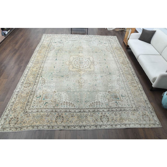 Vintage Persian Hand-Knotted area rug is a semi-antique vintage area rug. The '70s Eastern region of Anatolian's unique...