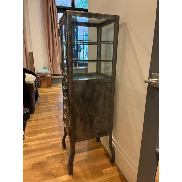 Vintage Pharmacy Cabinet by Dulton for Restoration Hardware For Sale In New York - Image 6 of 6