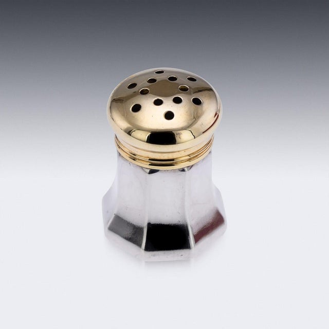 20th Century American Silver Salt & Pepper Shakers from Cartier, 1920s, Set of 8 For Sale - Image 6 of 8