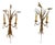 Mid 20th Century Italian Wheat Sconces - A Pair For Sale