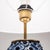 1960s Perforated Blue and White Glazed Stoneware Table Lamp, Denmark, 1960s For Sale - Image 5 of 9