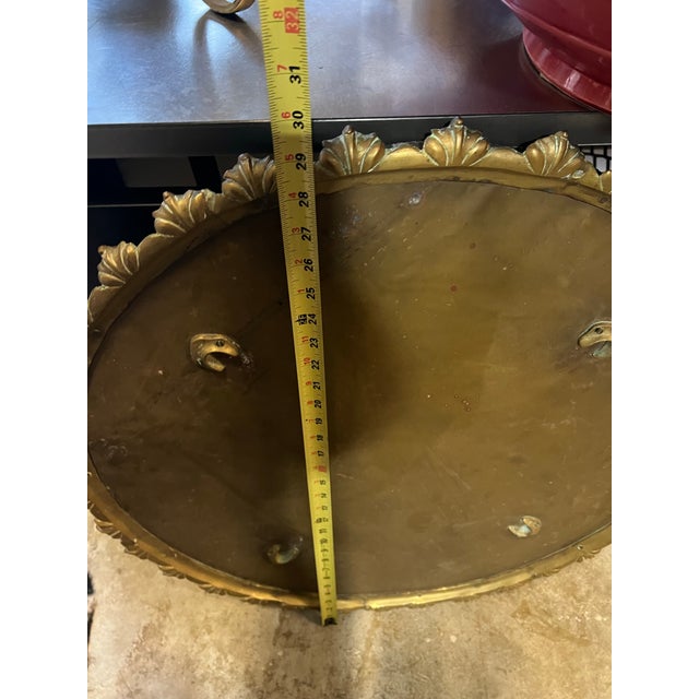 Large Vintage Brass Detailed Samovar and Decorative Stand For Sale - Image 12 of 12