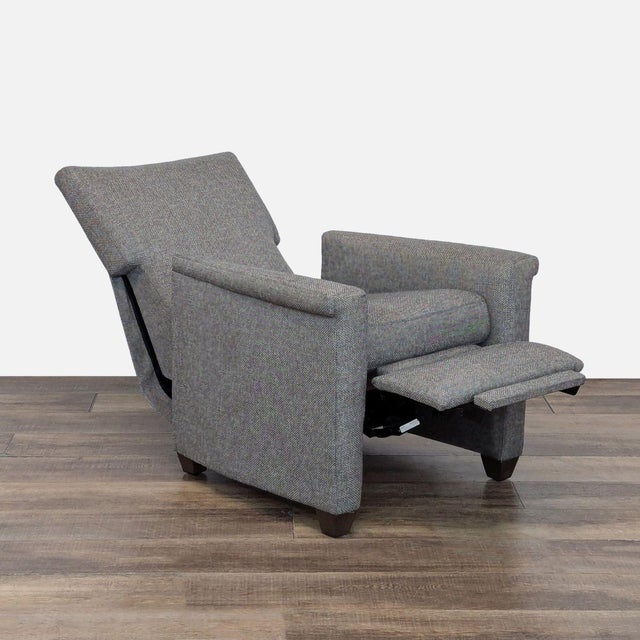 Modern Crate & Barrel Declan Manual Recliner For Sale - Image 3 of 11