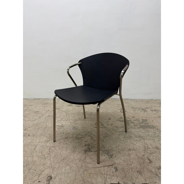 Black Erla Sólveig Óskarsdóttir E5400 Betsy Black Stackable Chair for Bernhardt, 2000s For Sale - Image 8 of 17
