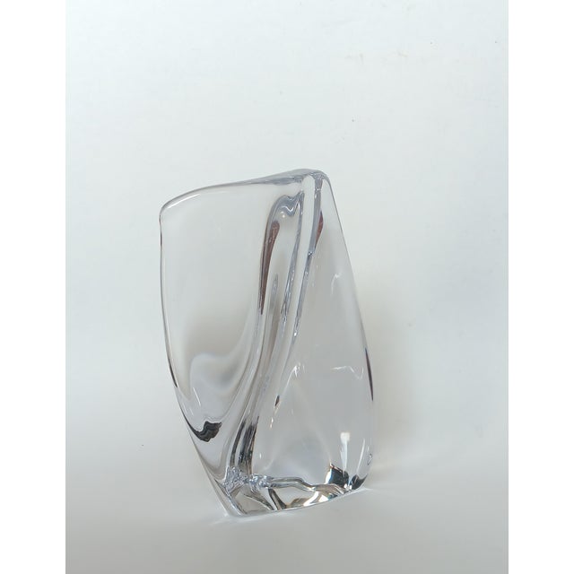 Crystal Glass Bookend from Daum, France, 1970s, in Very Good conditions. Designed 1970 to 1979 This piece has an...