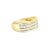 Contemporary Baguette Diamond Wedding Band .50cttw 10K Yellow Gold, Size 4 For Sale - Image 3 of 3