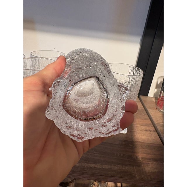 Mid-Century Modern Mid-Century Finnish Aslak Glasses by Tapio Wirkkala for Iittala. Set of 6 For Sale - Image 3 of 4