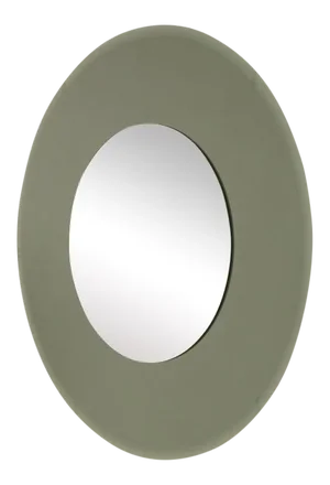 36" Diameter Smoked & Beveled Glass Mirror