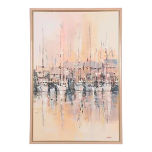 Kerry Hallam (British-American 1937-2020) Signed O/C “Afternoon Harmony” c. 1989