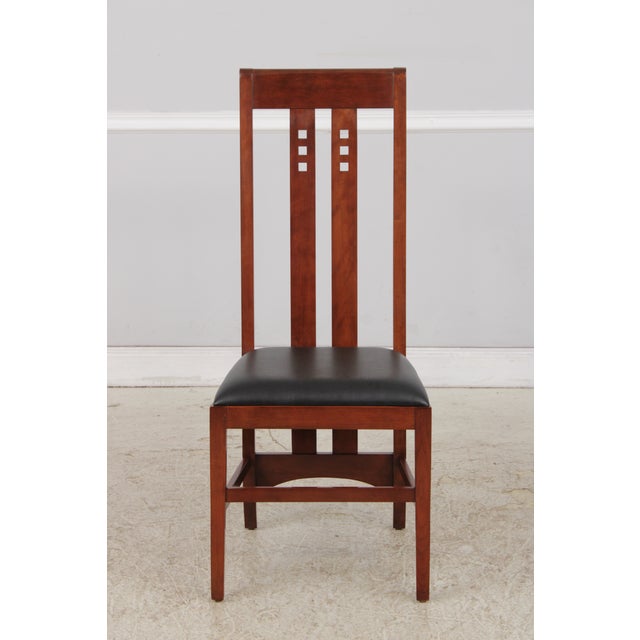 Set of 8 Stickley Cherry 21st Century Dining Chairs For Sale - Image 12 of 18