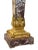 Metal 21st Century French Style Marble Pedestal and Candelabra With Brass Accents - 2 Pieces For Sale - Image 7 of 10