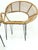Mid-Century Modern Bamboo Lounge Chairs and Table by Janine Abraham & Dirk Jan Rol, 1950s, Set of 3 For Sale - Image 3 of 8