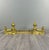 Gold Late 19th Century Louis XVI Style Gilt Bronze Andirons, Set of 3 For Sale - Image 8 of 8