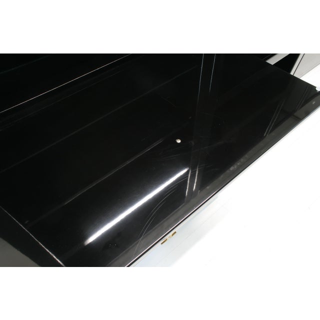High Gloss Wall Cabinet with Bar by Guy Lefevre for Maison Jansen, 1970s, Set of 3 For Sale - Image 9 of 18